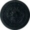 Ekena Millwork Naple Ceiling Medallion (Fits Canopies up to 3 3/8"), Hand-Painted Night Shade, 37 1/2"OD x 3 3/8"P CM37NANSF - alternate 1